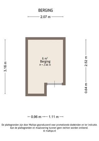 Floorplan - Vogelsangstraat 26, 4141 DJ Leerdam